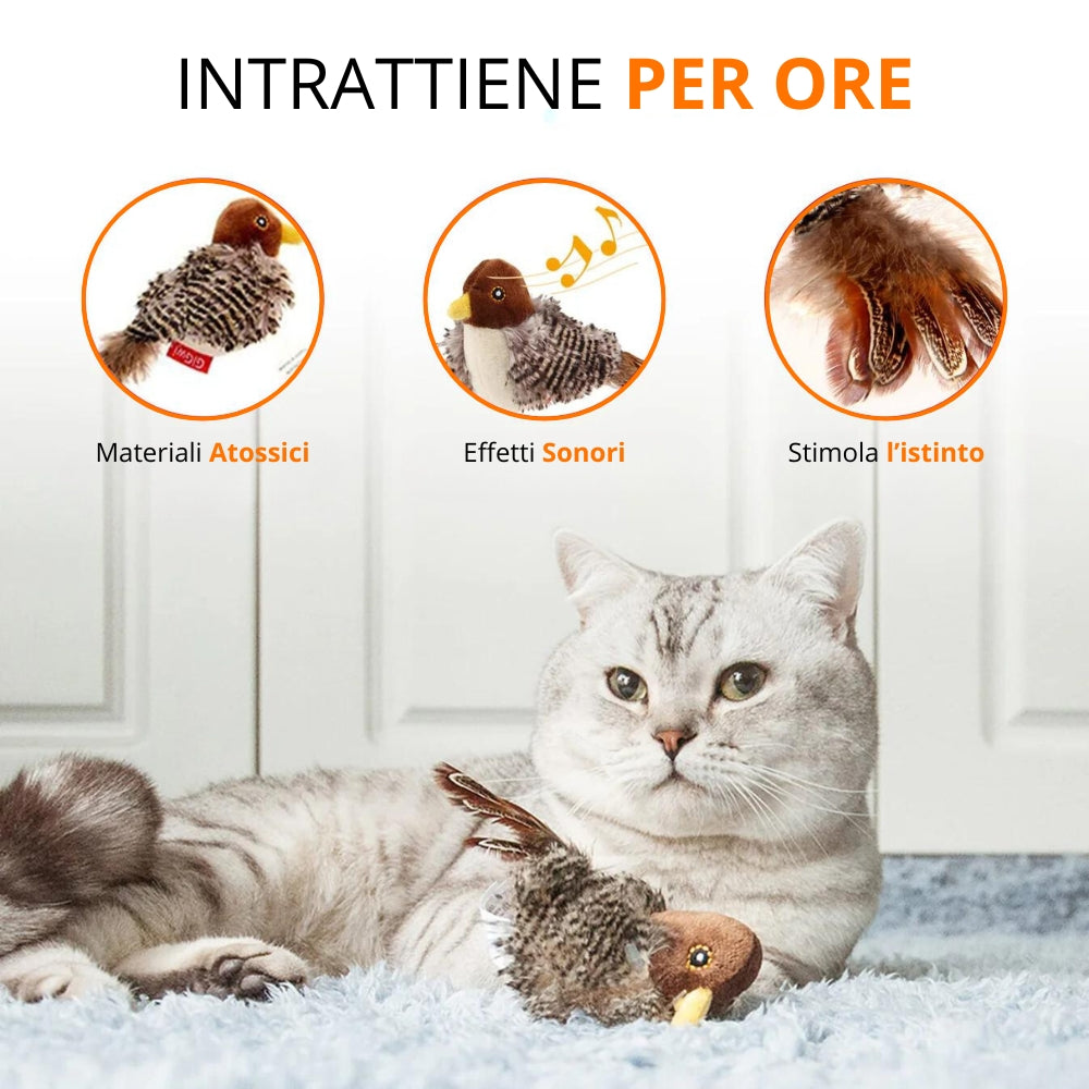 Uccellino Interattivo per Gatti